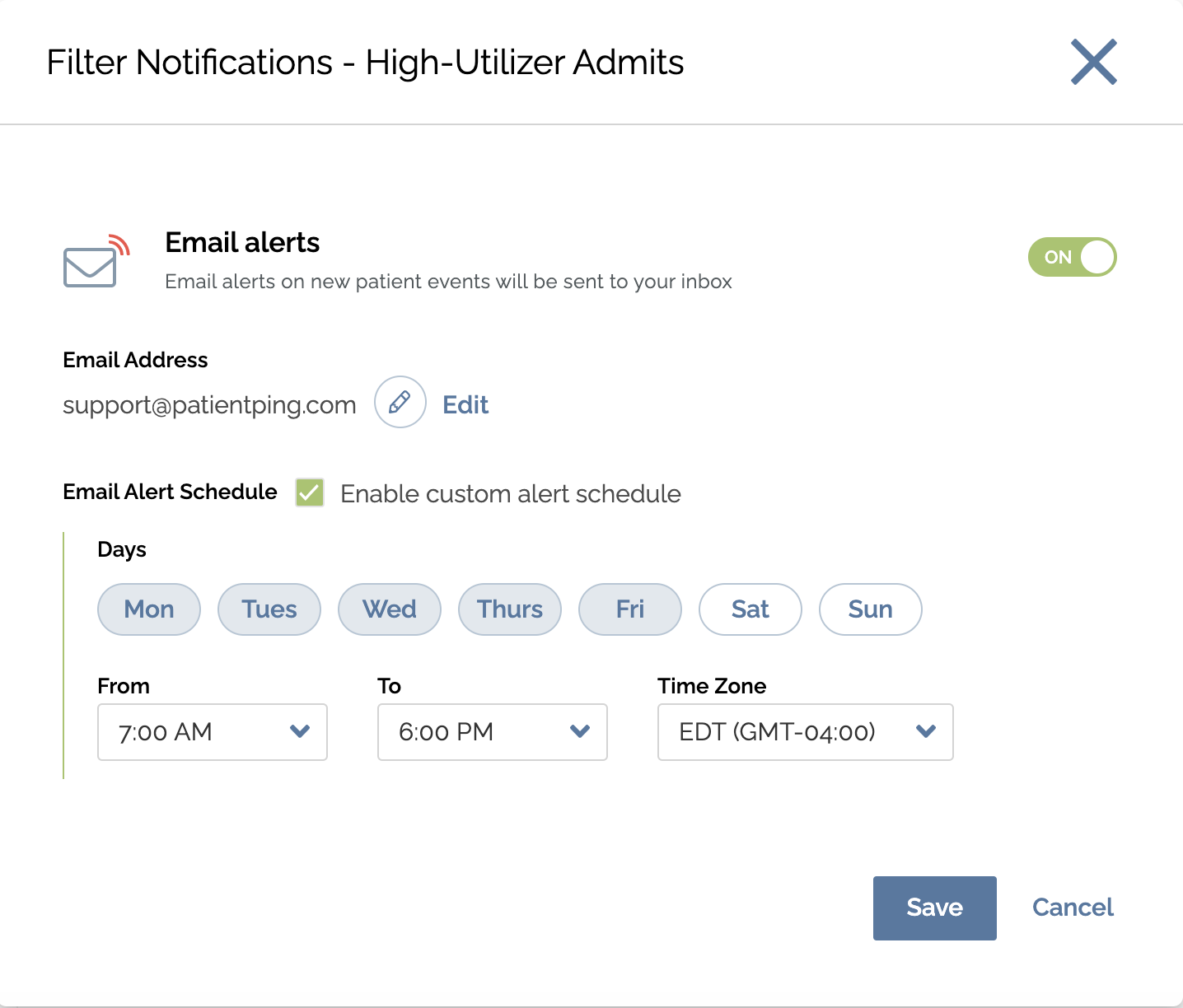 Email and Text Notifications – Pings Support Center